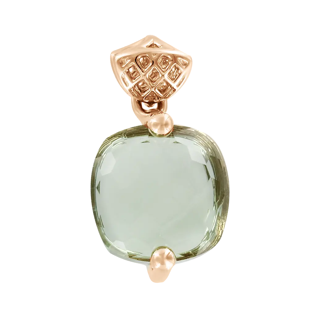 Product image 1 of the product “Pendant “Square Stone” in 585 Rose Gold with Amethyst ”