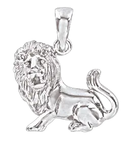Product image 1 of the product “Zodiac Sign Pendant Leo in 925 Sterling Silver, Height 21 mm ”