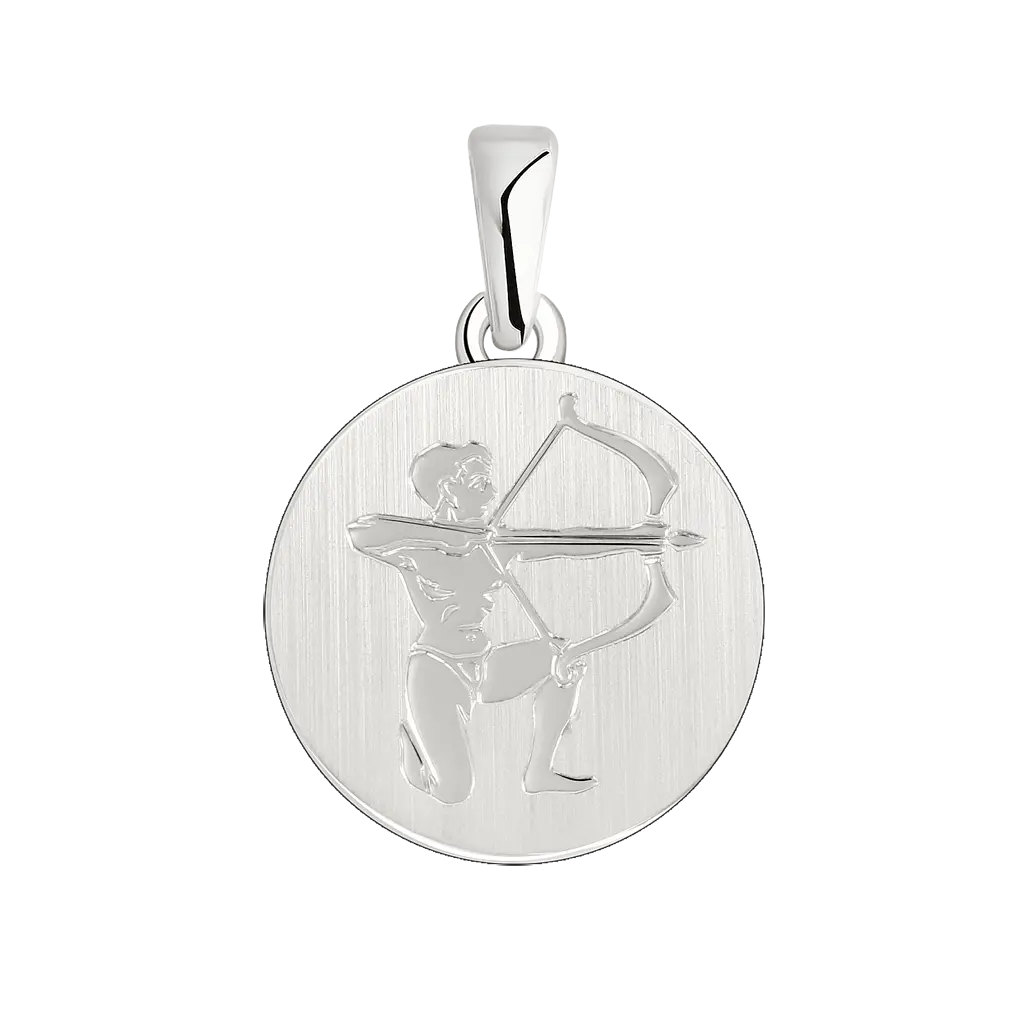 Product image 1 of the product “Zodiac Sign Pendant Sagittarius in 925 Sterling Silver, Height 24 mm ”