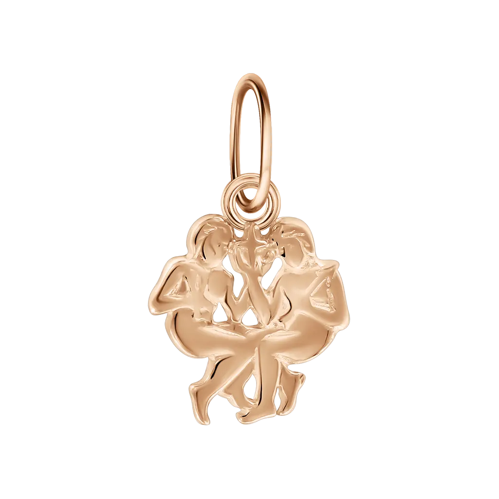 Product image 1 of the product “Zodiac Sign Pendant Gemini, Height 16 mm ”