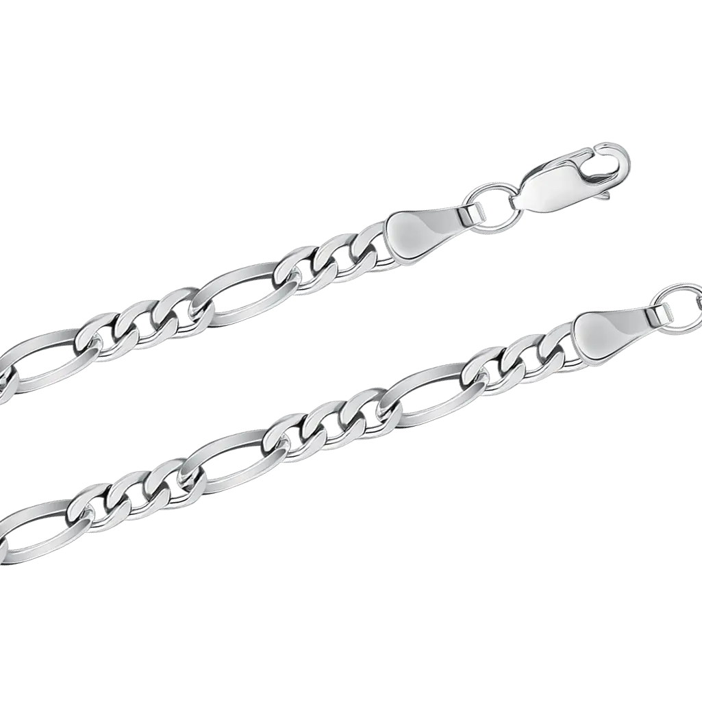 Product image 1 of the product “Bracelet “Figaro Chain” in 925 Sterling Silver ”