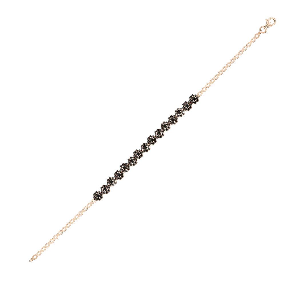 Product image 1 of the product “Bracelet “Stone Bar” in 585 Rose Gold with Cubic Zirconia ”