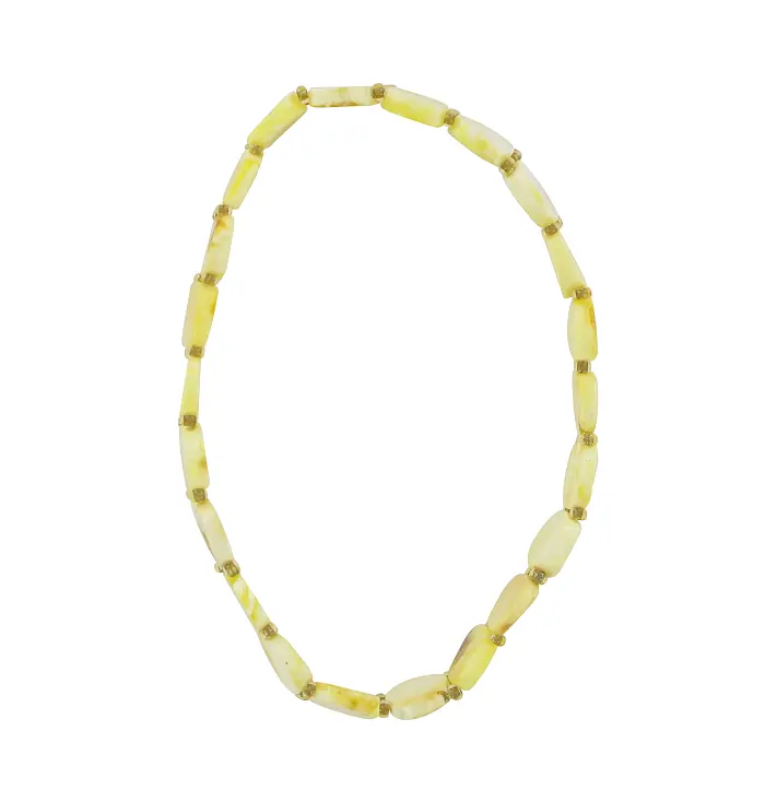 Product image 1 of the product “Bracelet “Cylinder Beads” with Amber ”