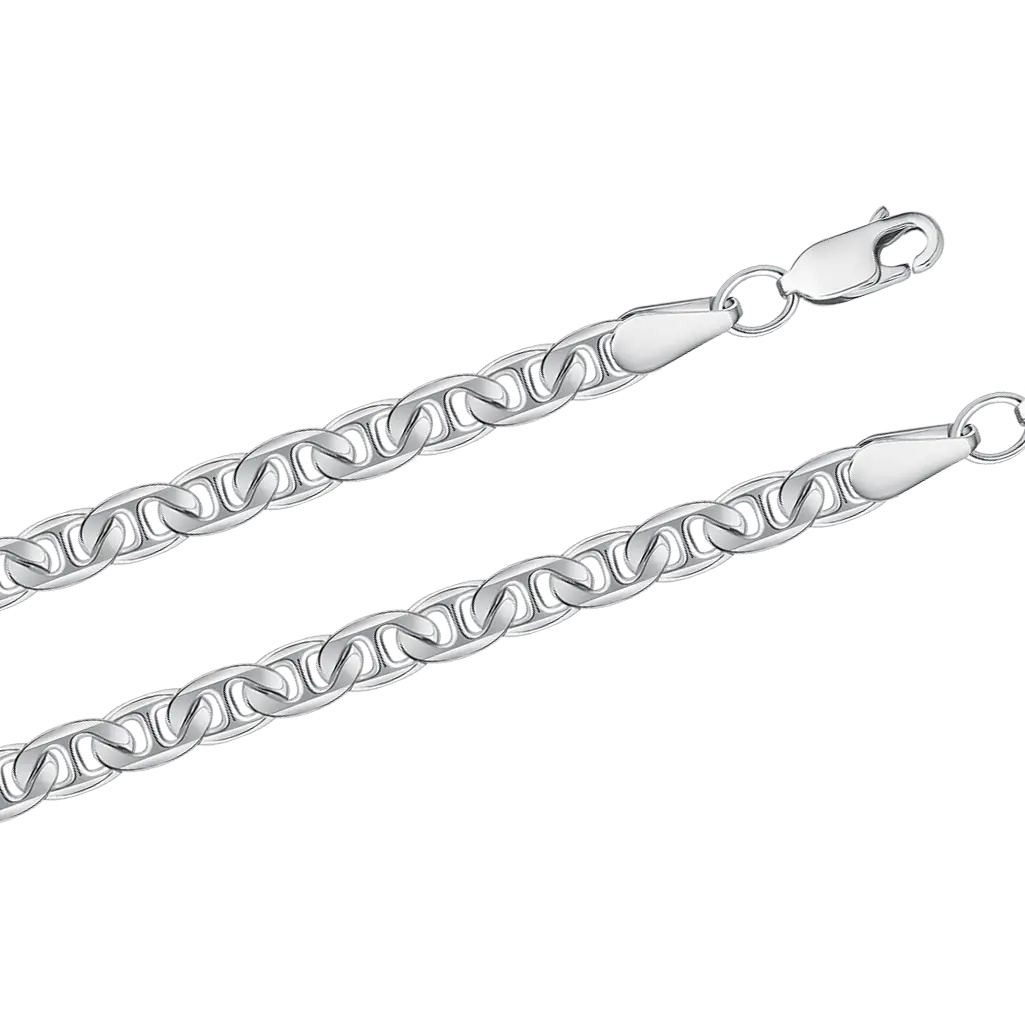 Artikelbild 1 des Artikels “Breite Stegankerkette aus 925 Silber “
