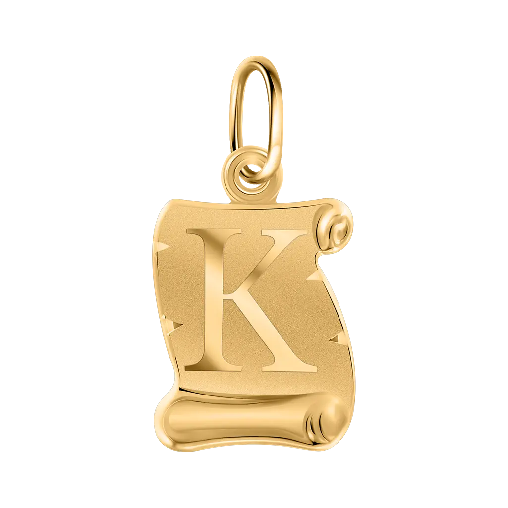 Artikelbild 1 des Artikels “Buchstabenanhänger „K“ aus 585 Gelbgold “