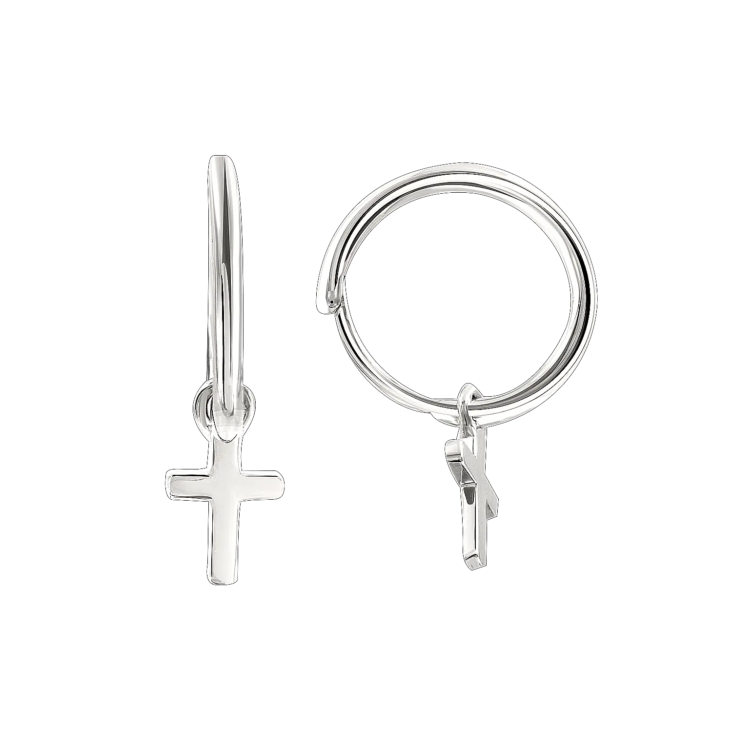 Artikelbild 1 des Artikels “Creolen „Mit Kreuz“ aus 925 Silber “