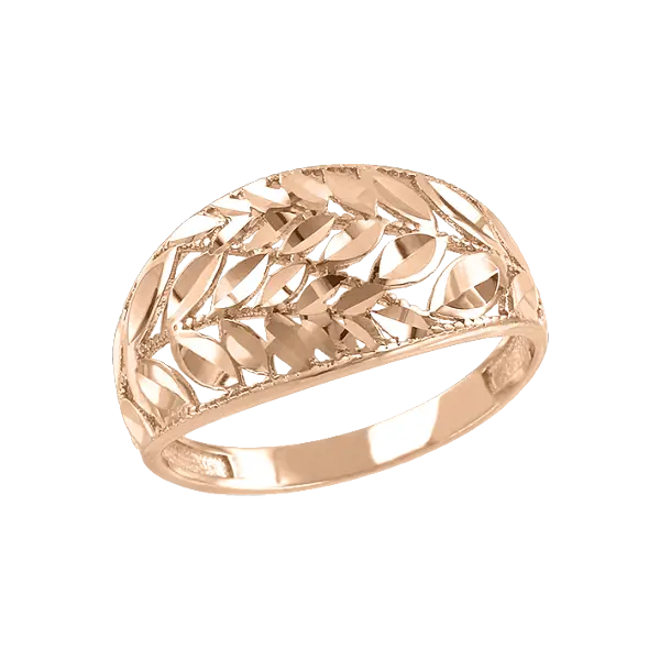 Artikelbild 1 des Artikels “Damenring „Durchbrochen mit Blattmuster“ aus 585 Rotgold “