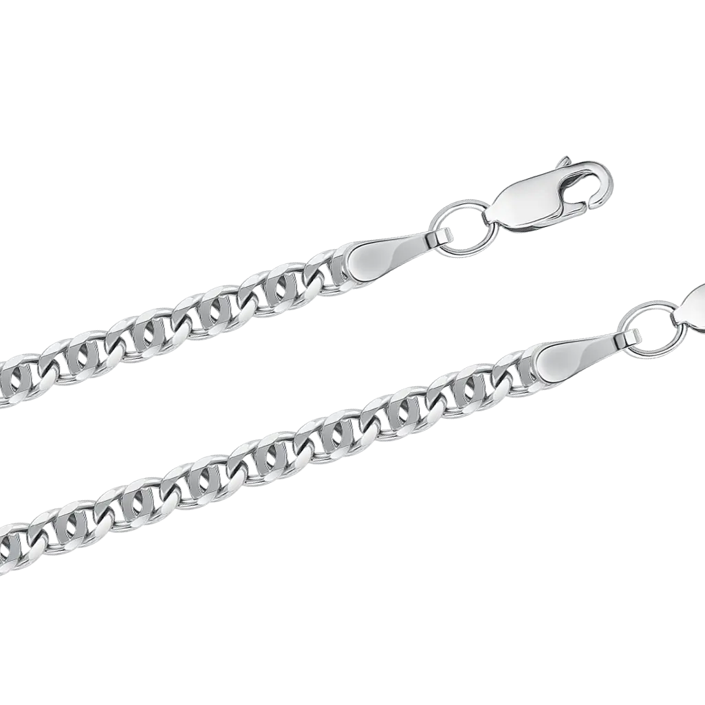 Product image 1 of the product “Flat Stud-Link Anchor Chain in 925 Sterling Silver ”