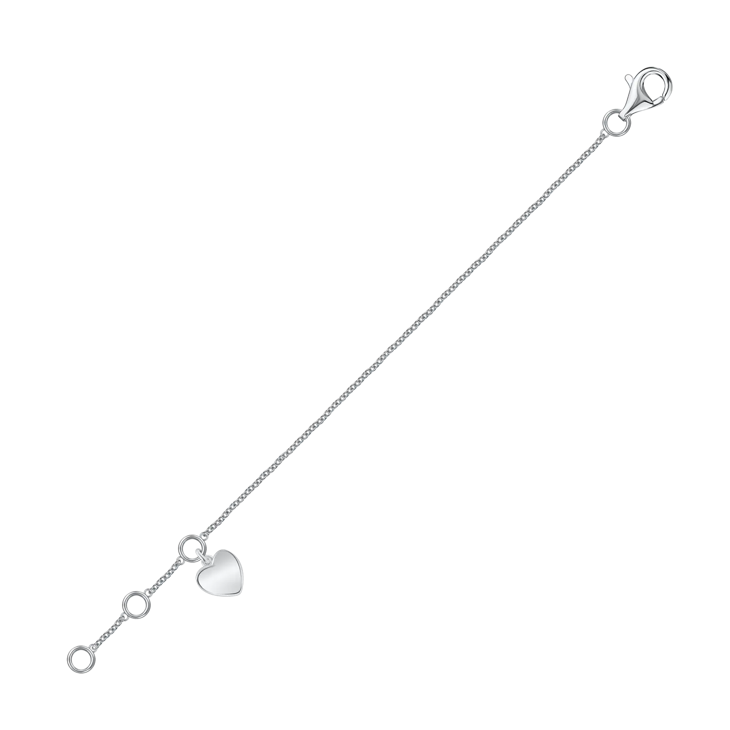 Product image 1 of the product “Anklet “Heart” in 925 Sterling Silver ”