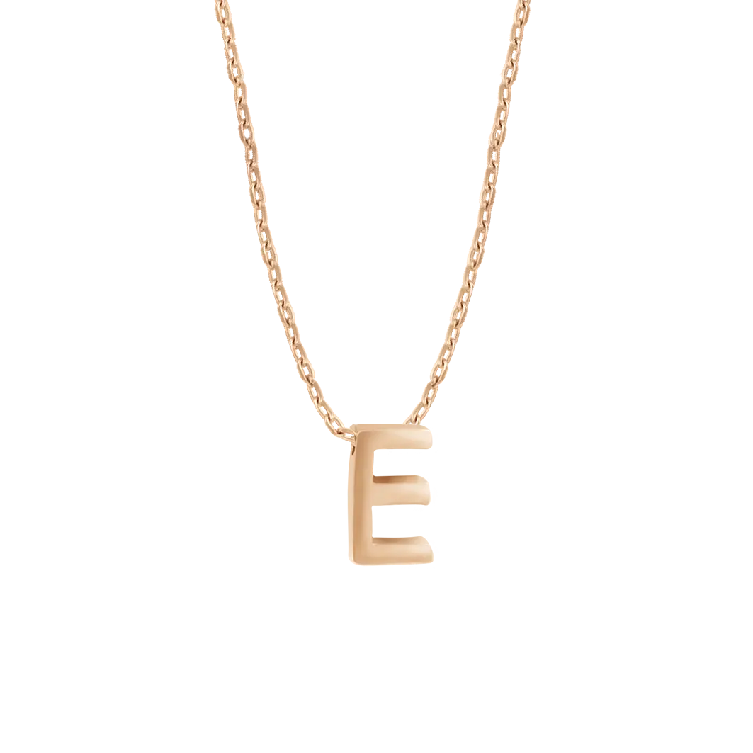 Product image 1 of the product “Chain “Letter “E”” in 585 Rose Gold ”