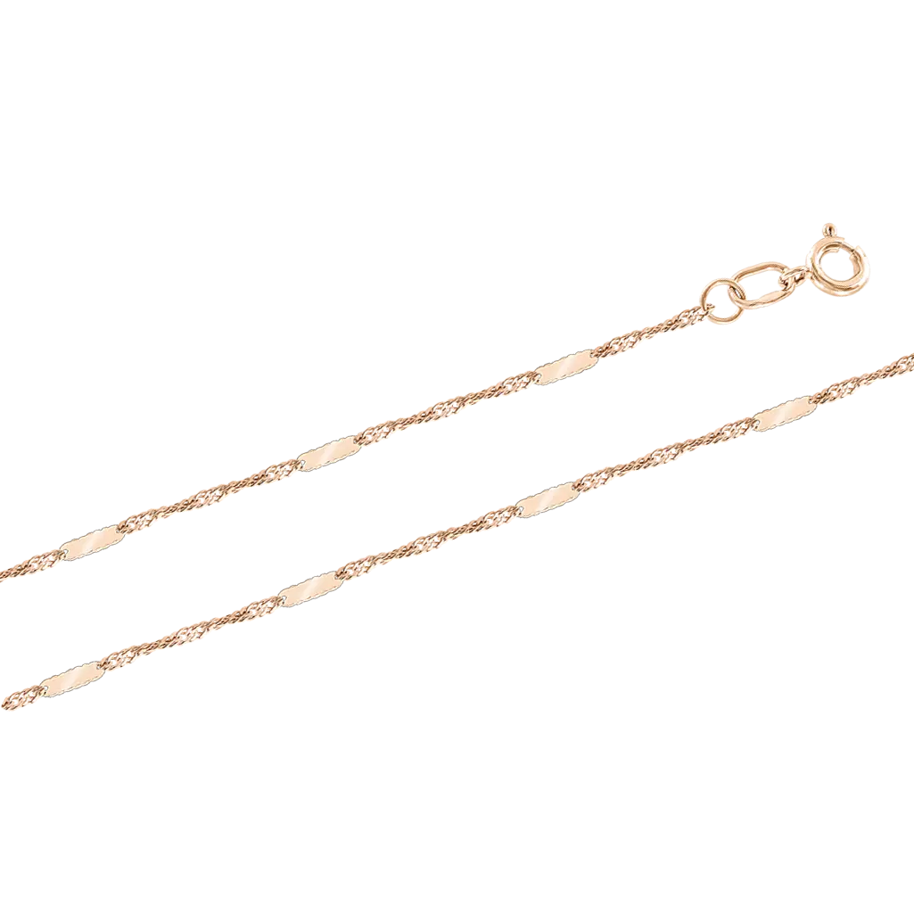 Product image 1 of the product “Plate Chain in 585 Rose Gold ”