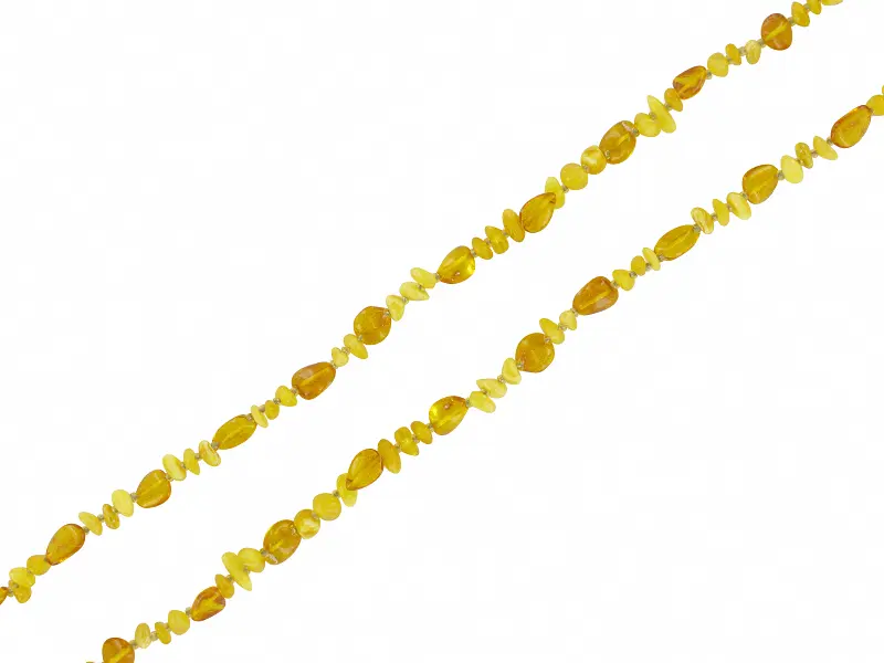 Artikelbild 1 des Artikels “Kette „Splitter und Oliven gelb“ mit Bernstein “