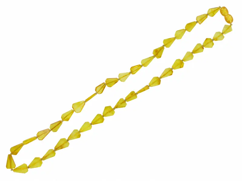 Artikelbild 1 des Artikels “Kette „Tropfen gelb“ mit Bernstein “