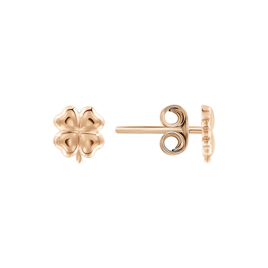 Artikelbild 1 des Artikels “Kinder-Ohrstecker „Kleeblatt“ aus 585 Rotgold “