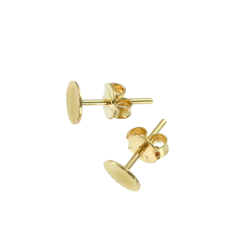 Artikelbild 1 des Artikels “Kinder-Ohrstecker „Ohrstecker Scheibe glatt“ aus 585 Gelbgold, Ø 6 mm “