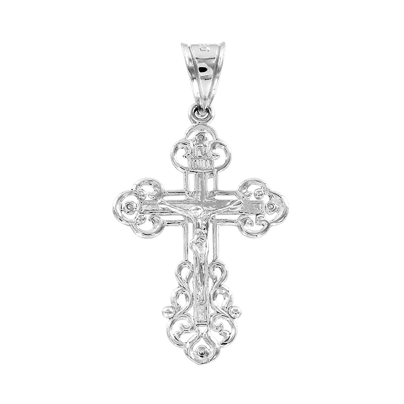 Artikelbild 1 des Artikels “Kreuz-Anhänger „Filigranes Kreuz mit Kruzifix“ aus 925 Silber “