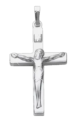 Artikelbild 1 des Artikels “Kreuz-Anhänger „Mit Kruzifix“ aus 925 Silber, Höhe 30 mm “