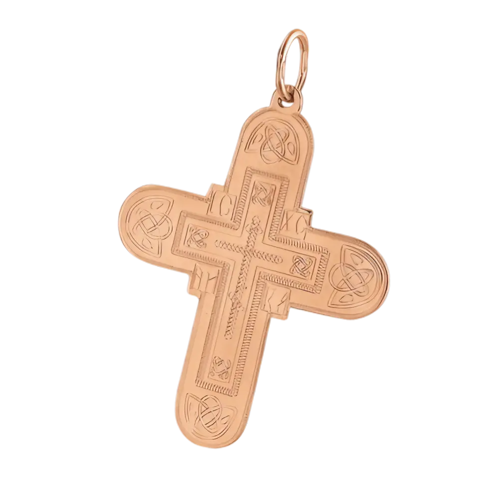 Artikelbild 1 des Artikels “Kreuz-Anhänger „Orthodox mit Gravur“ aus 585 Rotgold “