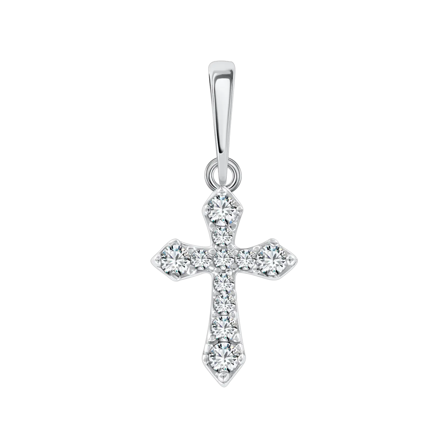 Artikelbild 1 des Artikels “Kreuz-Anhänger „Orthodox mit Steinen“ aus 925 Silber mit Zirkonia “