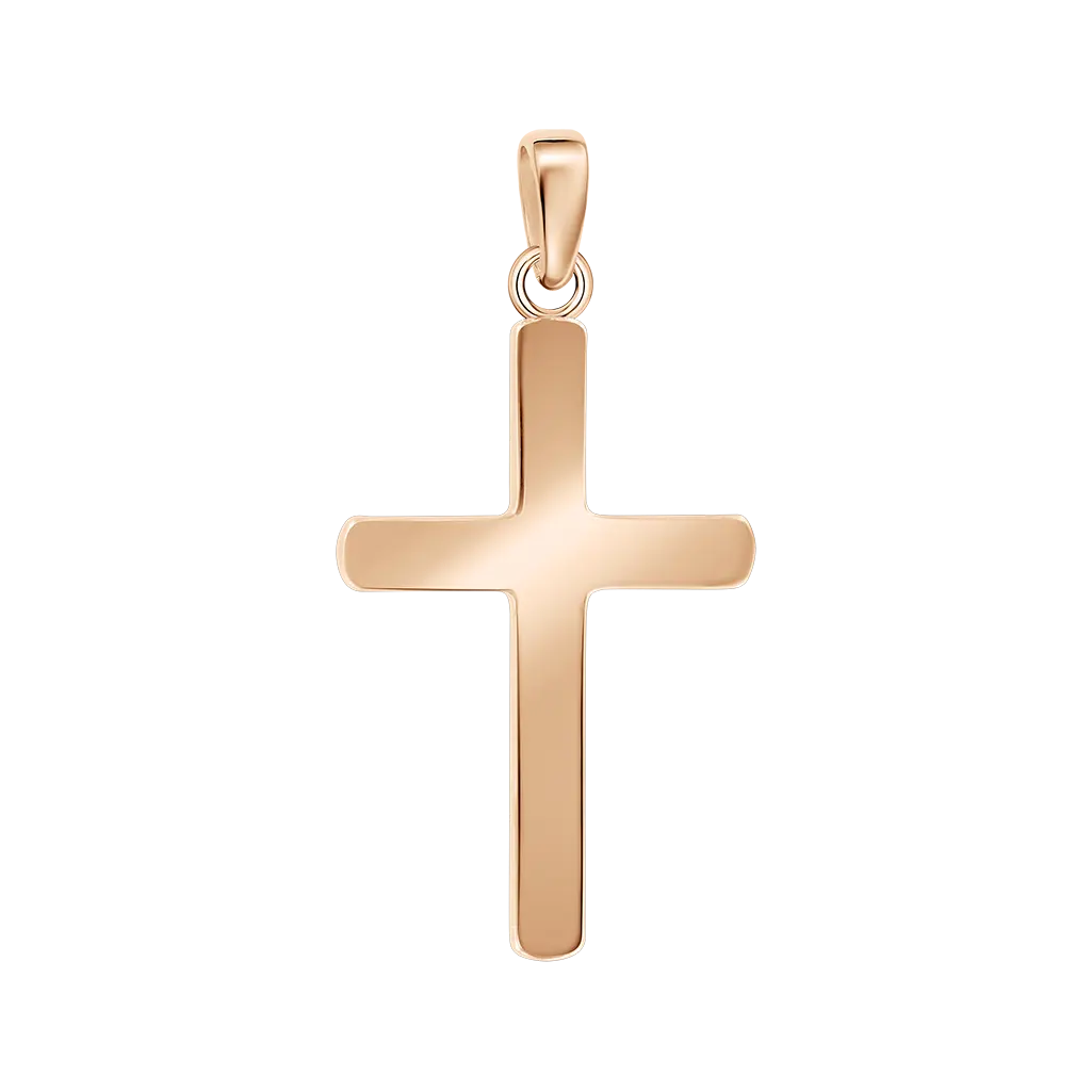 Artikelbild 1 des Artikels “Kreuz-Anhänger „Schlichtes glattes Kreuz“ aus 925 Silber vergoldet “