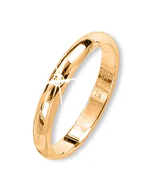 Product image 1 of the product “Wedding Ring “Smooth Domed” in 585 Yellow Gold with Diamonds ”