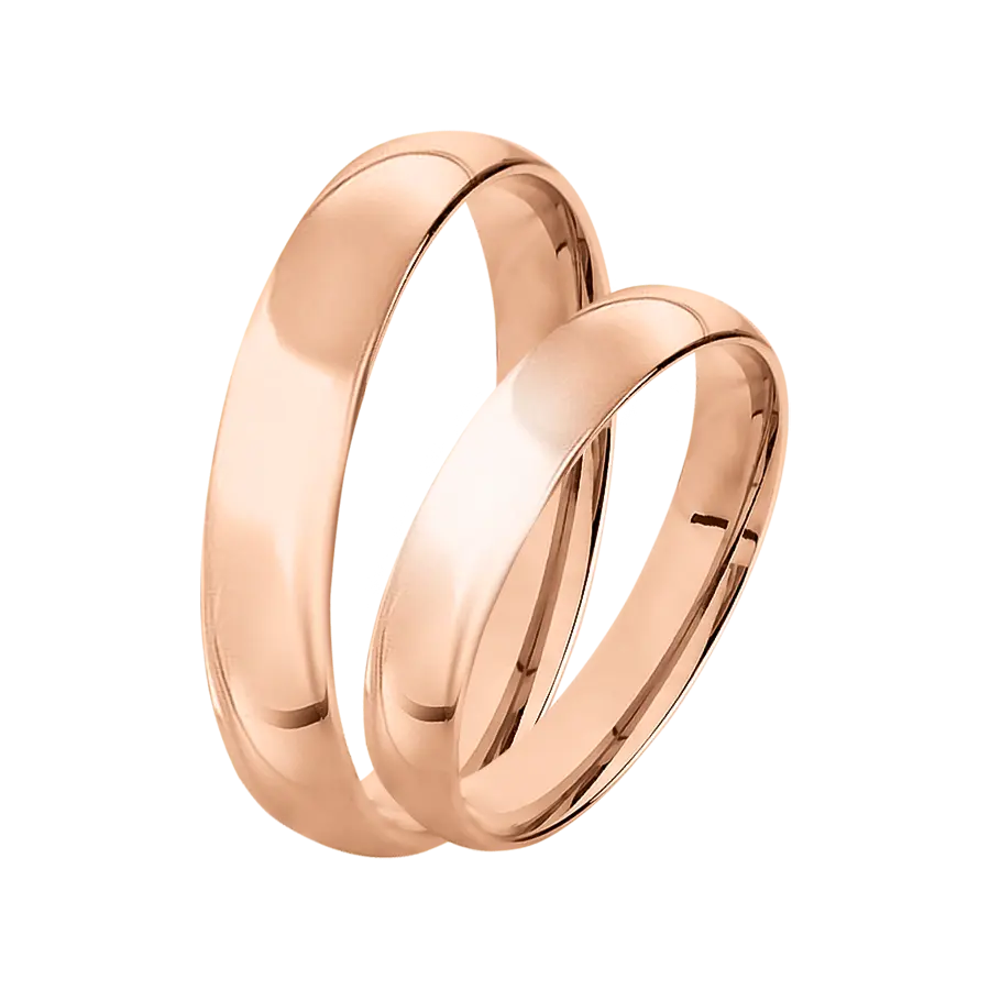 Artikelbild 1 des Artikels “Trauring „Glatt gewölbt“ aus 585 Rotgold, Breite 4 mm “