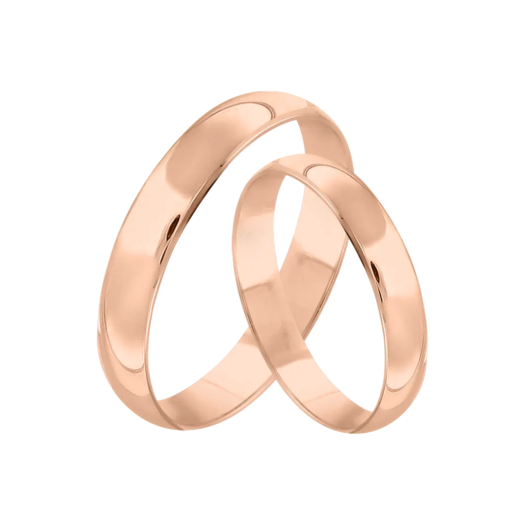 Product image 1 of the product “Wedding Ring “Narrow Domed” in 585 Rose Gold, Width 3.5 mm ”