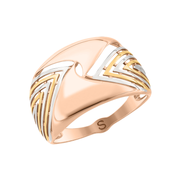 Rotgold 585° Damenring 