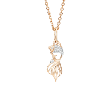 Anhänger aus Rotgold 585 mit Zirkonia 