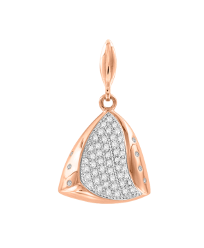 Anhänger aus Rotgold 585 mit Zirkonia 