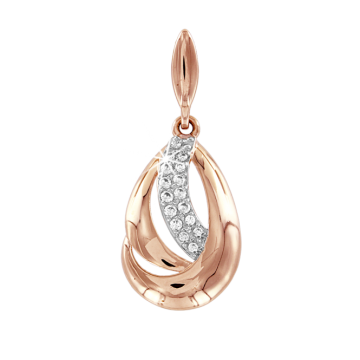 Anhänger aus Rotgold 585 mit Zirkonia 