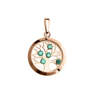 Anhänger aus Rotgold 585° mit Zirkonia 
