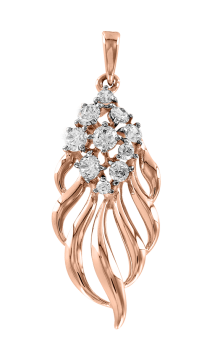 Anhänger aus Rotgold 585 mit Zirkonia 