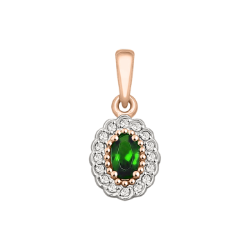 Anhänger aus Rotgold 585 mit Zirkonia 