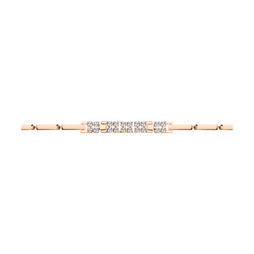 Bracelet in red gold of 585 assay value 