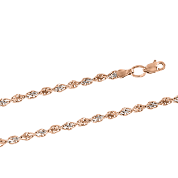 Цепочка из красного золота 585 пробы 50 cm