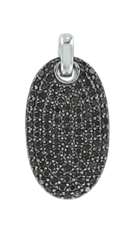 Silver pendant with cubic zirconia 