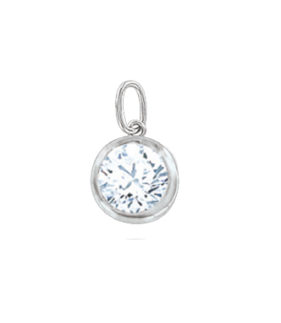 Серебряная подвеска 925 пробы с фианитами 