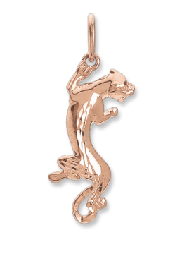 Pendant in red gold of 585 assay value 