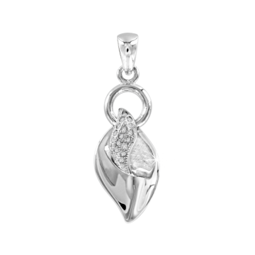 Серебряная подвеска 925 пробы. Вставка: Фианиты 