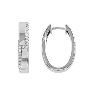 Серьги из серебра 925 пробы с Цирконом 