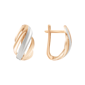 Серьги из красного золота 585 пробы 