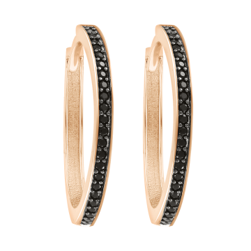 Ohrringe aus Rotgold 585° mit Zirkonia 