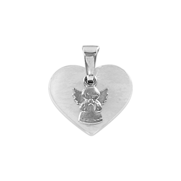 Silver pendant with mother-of-pearl 