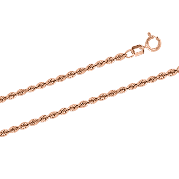 Bracelet/chain in red gold of 585 assay value 56 cm