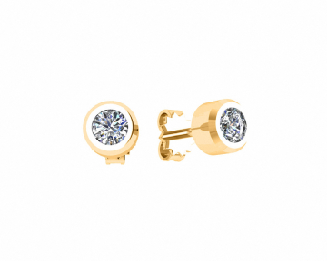 Ohrhänger aus Rotgold 585° mit Zirkonia 