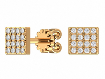 Ohrhänger aus Rotgold 585° mit Zirkonia 