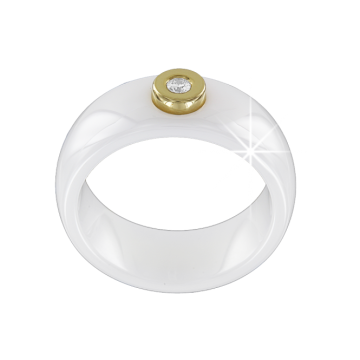 Gelb gold 585° Damenring mit Brillanten 