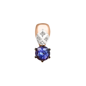 Anhänger aus Rotgold 585° mit Brillanten 