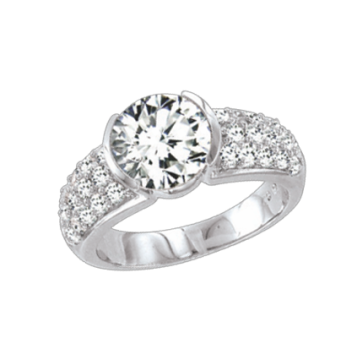 Damenring aus 925er Sterling Silber mit Zirkonia 